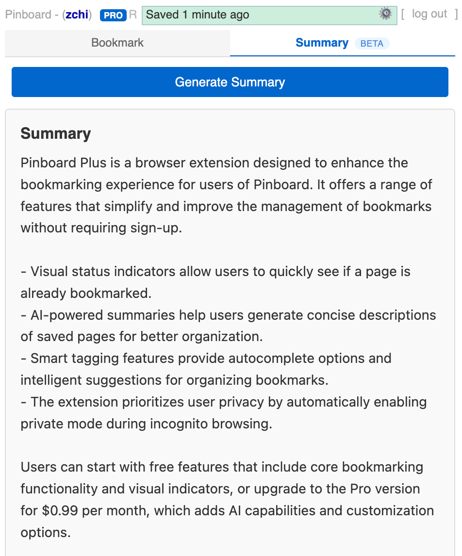 AI-powered summary generation